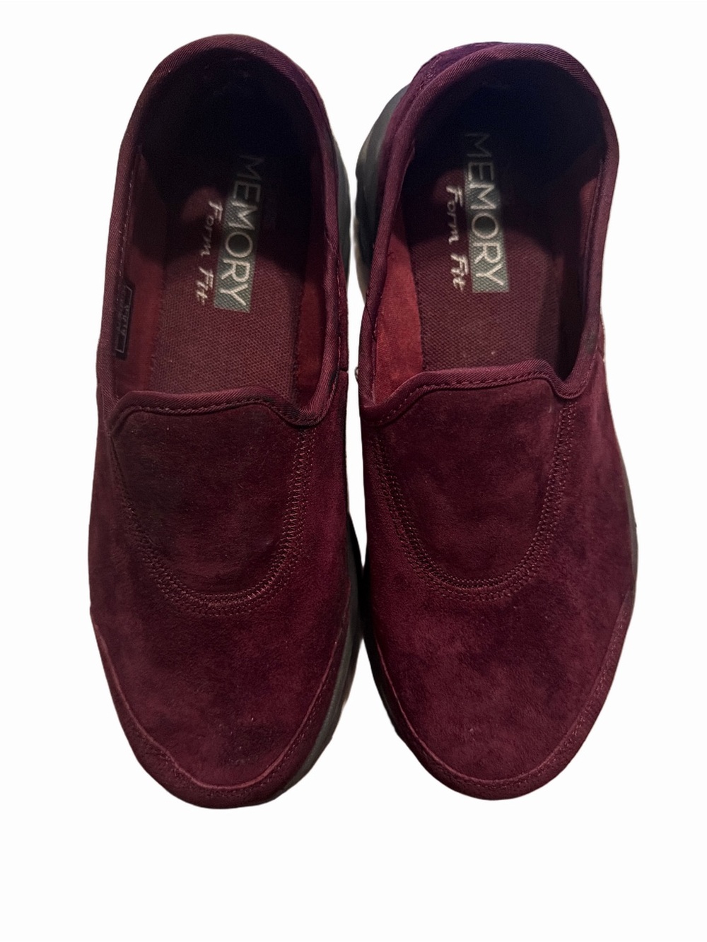 Skechers Slip-On Loafers in Burgundy Suede